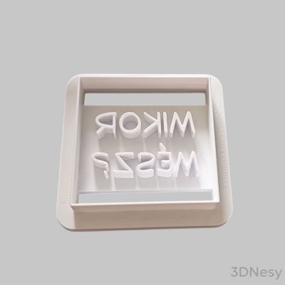 Mikor mész? süti kiszúró 6x6