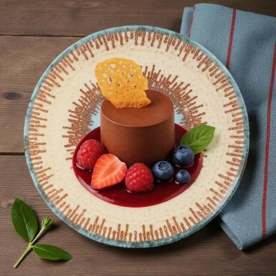 Infinity Micenas porcelán desszerttányér, 6 db-os csomag – 19,5 cm, fine dining tálaláshoz