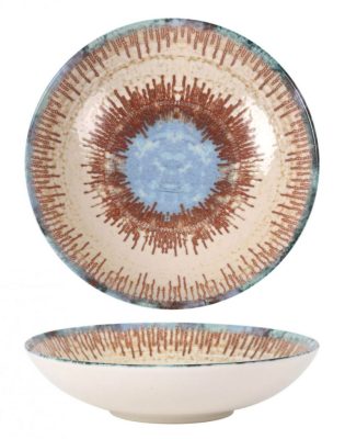 Infinity Micenas spanyol porcelán mélytányér – 21 cm, fine dining levesekhez és pastákhoz