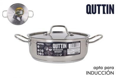 Quttin Hotel lábas fedővel 4 literes 24 cm-es átmérőjű indukciós - Spanyol edény