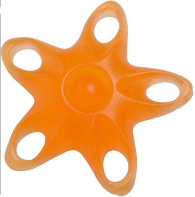 Kéz és ujjerősítő csillag narancs - közepes SD61375