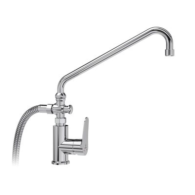 MOFÉM Hello KMT álló kád-mosdó-töltő csaptelep zuhanyszettel