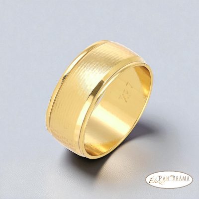 18K Gold filled széles karikagyűrű 
