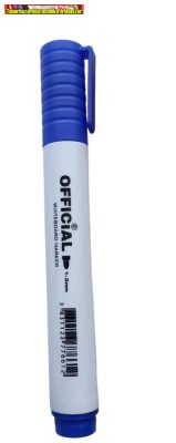 OFFICIAL Táblamarker kék, kúpos heggyel (whiteboard marker)