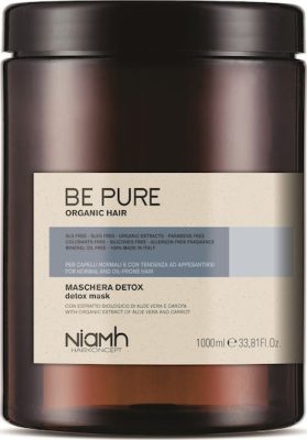 Niamh Be Pure Detox hajpakolás zsíros hajra, 1000 ml