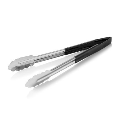 HACCP fekete csipesz grill vagy BBQ húsokhoz és tálaláshoz 30 cm - Német minőség