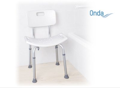 Háttámlás zuhanyszék állítható magasságú Onda