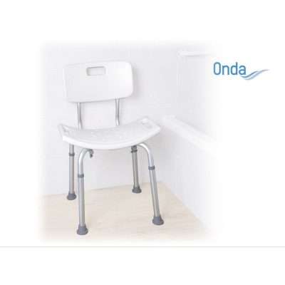 Háttámlás zuhanyszék állítható magasságú Onda