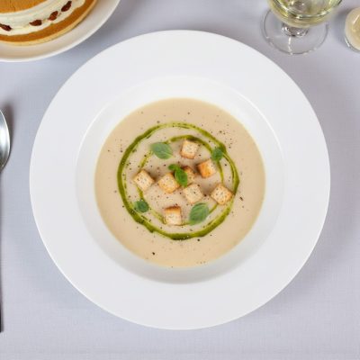 Felit fehér színű 22,5 cm-es porcelán mélytányér, 6 db-os csomag