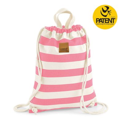 Organic gymbag - csíkos púder - PATENT DUO