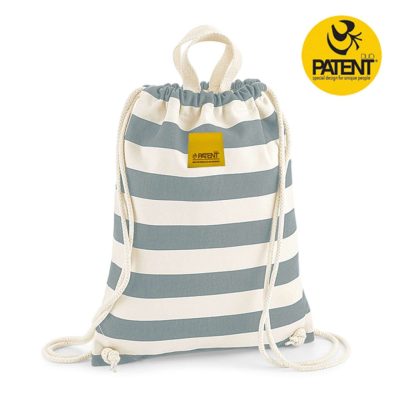 Organic gymbag - csíkos szürke - PATENT DUO