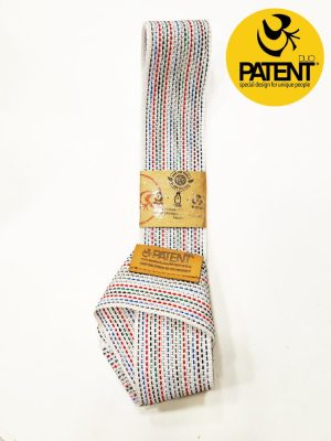 Jóga heveder - fehér csíkos- PATENTDUO