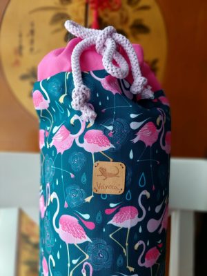 Jógamatractartó - flamingó mintás -vízálló - VÁNCZA GABI