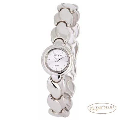 Ékszeróra ASTRON női, ezüst tok és fémcsat