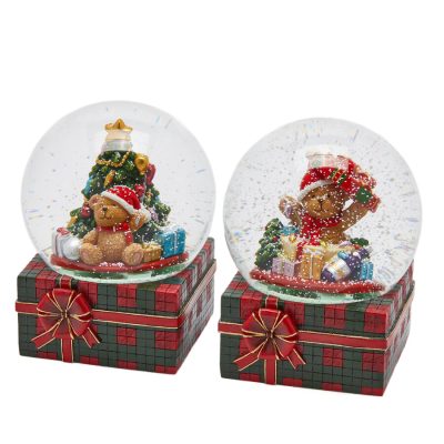 Havazógömb zenélő macis 20x15cm 2 féle/db