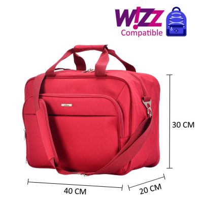 BontourAir piros Wizzair Ryanair 40x30x20 kézipoggyász kabintáska
