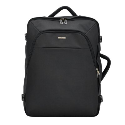 BontourAir fekete 55x40x20cm utazó hátizsák kabin méretű kézipoggyász 