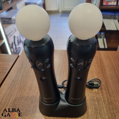 MOVE KONTROLLER PÁR + DOKKOLÓS TÖLTŐ - HASZNÁLT