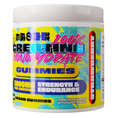 CREATINE GUMMIES - Kreatin Gumicukor Gyümölcskivonatokkal - Cukormentes - Természetes - Vegan - Steviával - 120db - Chaos Crew