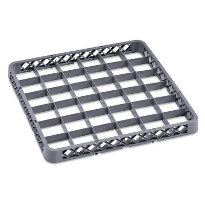 Mosogató rekesz magasító 36 pohárhoz 50x50x10 cm, 7,5x7,5x4,5 cm rekesz mérettel