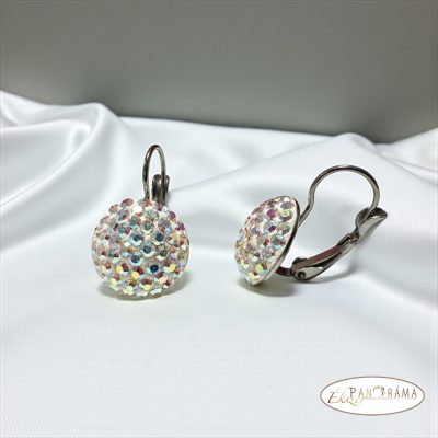 Eredeti Swanis® kristályos, francia kapcsos fülbevaló- AB mix