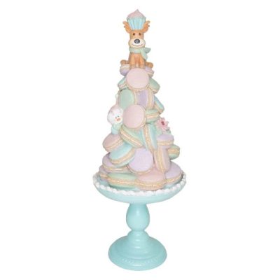 Macaron tál szarvassal gliteres 24x60cm