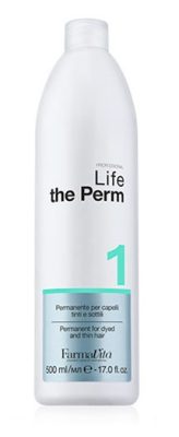 Farmavita Life Perm dauervíz 1 száraz, vékonyszálú és érzékeny hajra, 500 ml