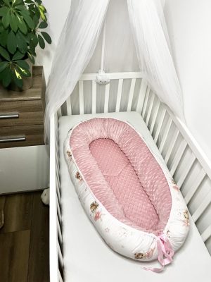 Bbaby babafészek – Púdertánc minky és balerinás pamutvászon