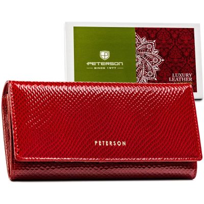 Peterson Női Bőr Pénztárca Ptn 72401-Dsl-2820 Red