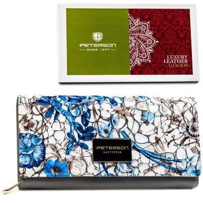 Peterson Női Bőr Pénztárca - Ptn Ph20-Lfl-6912 Blue - Kék