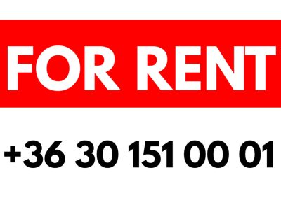 For rent műanyag tábla