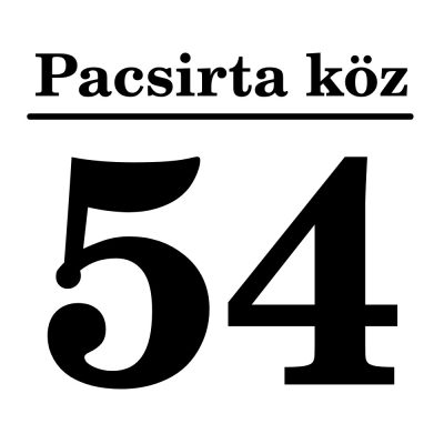 Házszám tábla 31