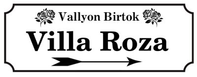 Kétoldalas egyedi utcatábla