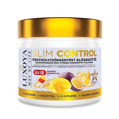 Luxoya Slim Control - Testsúlycsökkentést elősegítő glükomannán rost italpor - Mangó-Maracuja íz 300g
