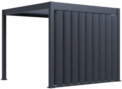 Rojaplast VERTICAL 3 m dönthető árnyékoló fal bioklimatikus pergolához – antracit (RAL 7016)