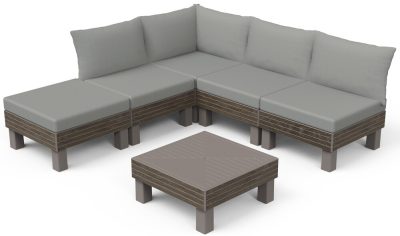 Keter ELEMENTS SIGNATURE Kerti Műanyag Készlet – Walnuts