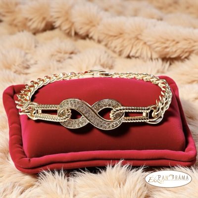 14K Gold Filled karkötő kristályokkal - Forever