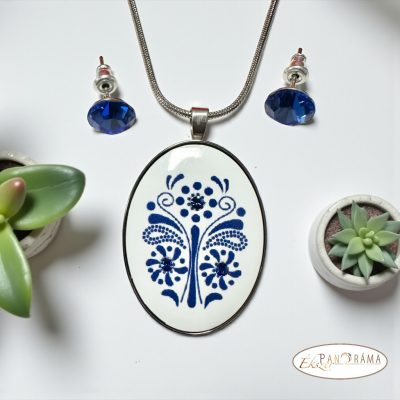 Swanis® kristály szett - Crysteel Folklór Blue