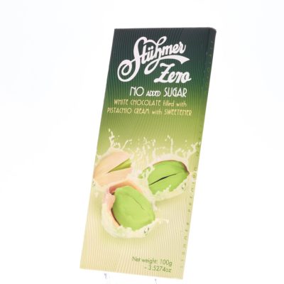 Stühmer pisztáciás fehér csoki édesítőszerrel 100g