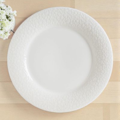 Albus Portedo enyhe krém színű porcelán lapostányér 18 cm - 6 db-os csomag