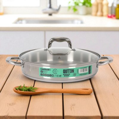 Caesar 4 literes indukciós szeletsütő üveg fedővel, 28 m-es átmérő