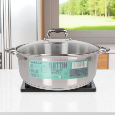 Caesar 10 literes indukciós lábas üveg fedővel, 32 cm-es átmérő