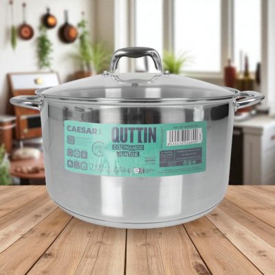 Caesar 15 literes indukciós fazék üveg fedővel, 32 m-es átmérő