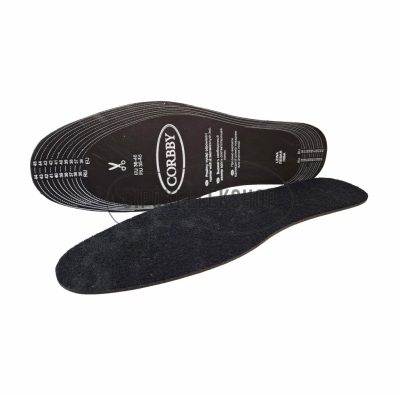 Corbby Frotte Black Cut fekete frottír talpbetét