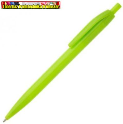 Lore műanyag nyomógombos golyóstoll világos zöld