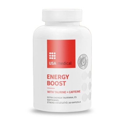 Usa Medical Energy Boost taurinnal és koffeinnel kapszula 60 db