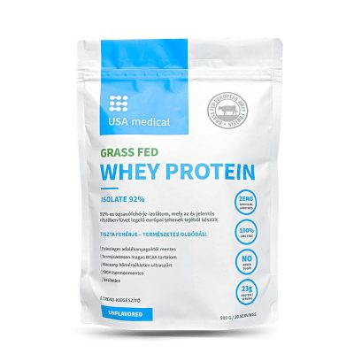 USA Medical Fehérje - 92%-os tejsavófehérje izolátumból - 500g
