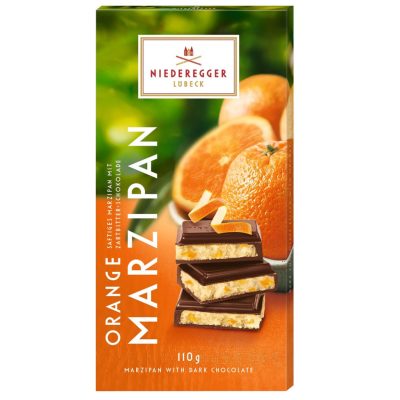 Niederegger narancs-marcipános csokoládé 110g