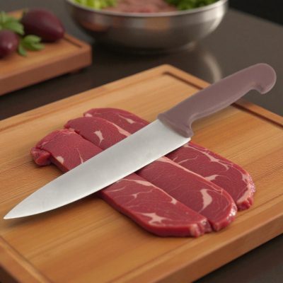 Szakácskés 21 cm penge barna nyéllel - HACCP kompatibilis