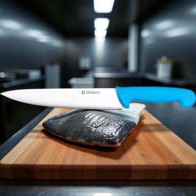 Szakácskés 21 cm penge kék nyéllel - HACCP kompatibilis